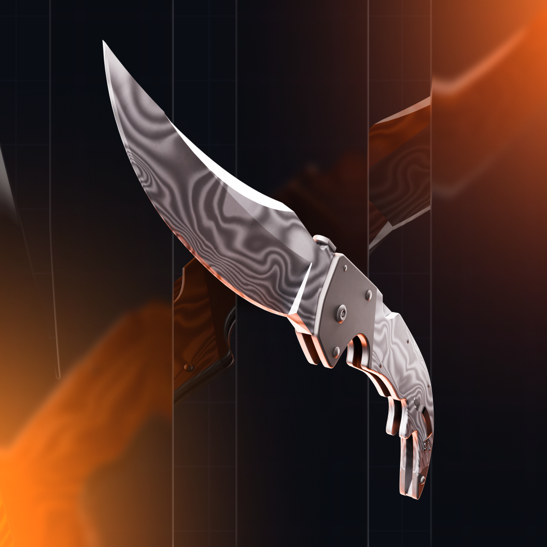 StatTrak Falchion Knife, Damascus Steel